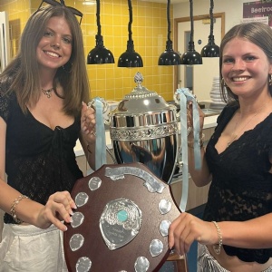 House Captains for Street hold the House trophy